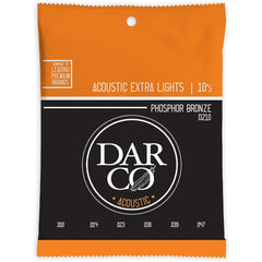 Martin Guitar Darco Acoustic D210, 92/8 Phosphor Bronze, Extra-Light-Gauge Guitar Strings