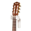D&A Guitar Gear WH-0201 Headlock Self-Closing Wall Hanger - White & Chrome